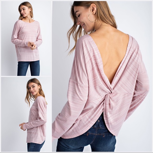 Open Back Twist Top - Picture 3 of 4